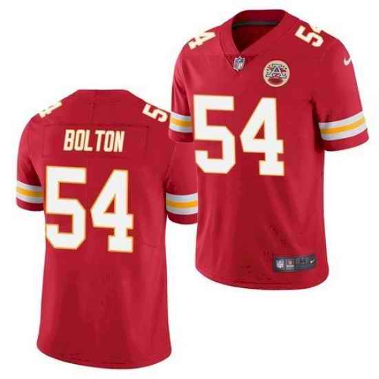 Men Nike Kansas City Chiefs Nick Bolton #54 Red Limited Football Jersey