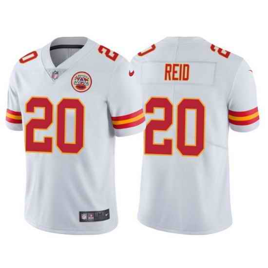 Men Kansas City Chiefs #20 Justin Reid White Vapor Untouchable Limited Stitched Football jersey