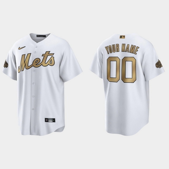 Men Women Youth Custom New York Mets 2022 Mlb All Star Game White Replica Jersey