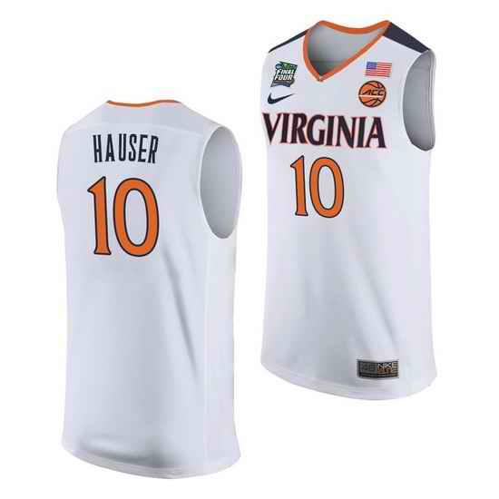 Virginia Cavaliers Sam Hauser White Away Men'S Jersey