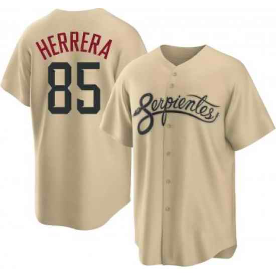 Men Arizona Diamondbacks Jose Herrera Nike 2021 City Connect Authentic MLB Jersey Gold->arizona diamondbacks->MLB Jersey