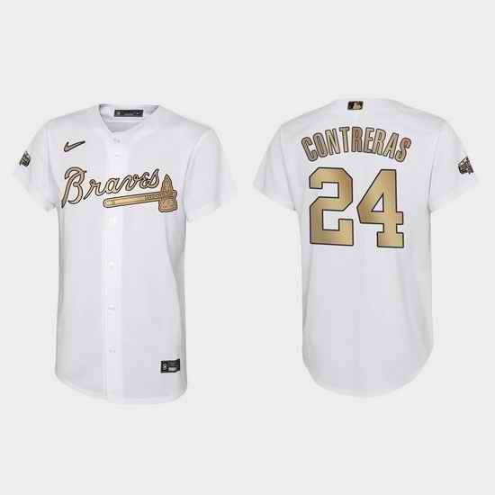 Youth William Contreras Atlanta Braves 2022 Mlb All Star Game White Jersey->2022 all star->MLB Jersey