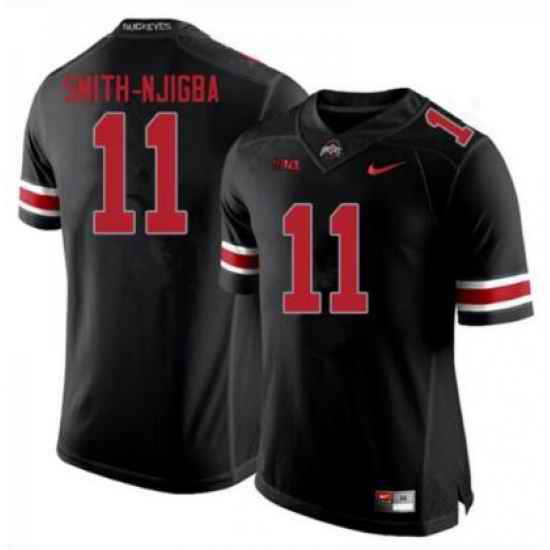 Men Jersey Ohio State Buckeyes Jaxon Smith-Njigba Black Stitched Jersey->ohio state buckeyes->NCAA Jersey