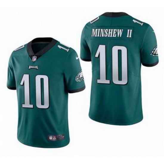 Men Philadelphia Eagles #10 Gardner Minshew II Green Vapor Untouchable Limited Stitched Jersey