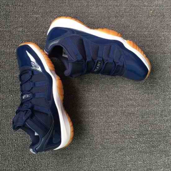 Men Air Jordan #11 Cowboys Blue Low Cut Shoes XI->air jordan men->Sneakers