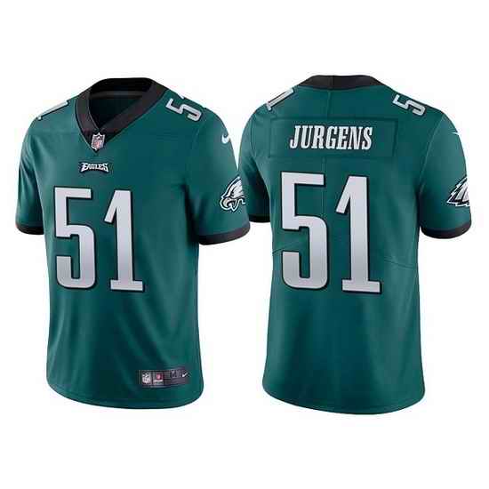 Men Philadelphia Eagles #51 Cameron Jurgens Green Vapor Untouchable Limited Stitched Jersey