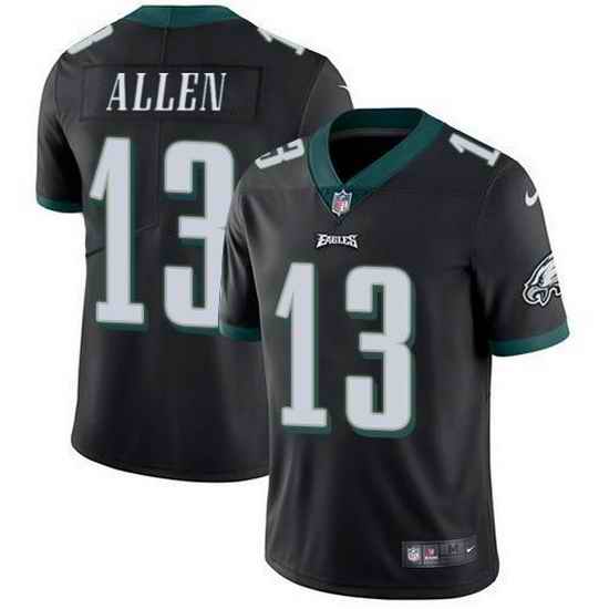 Men Philadelphia Eagles #13 Devon Allen Black Vapor Untouchable Limited Stitched Jersey