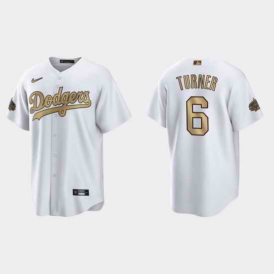 Men Trea Turner Los Angeles Dodgers 2022 Mlb All Star Game White  Jersey->2022 all star->MLB Jersey