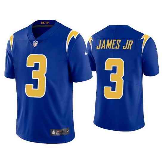 Women Angeles Chargers #3 Derwin James Jr Royal Vapor Untouchable Limited Stitched Jersey