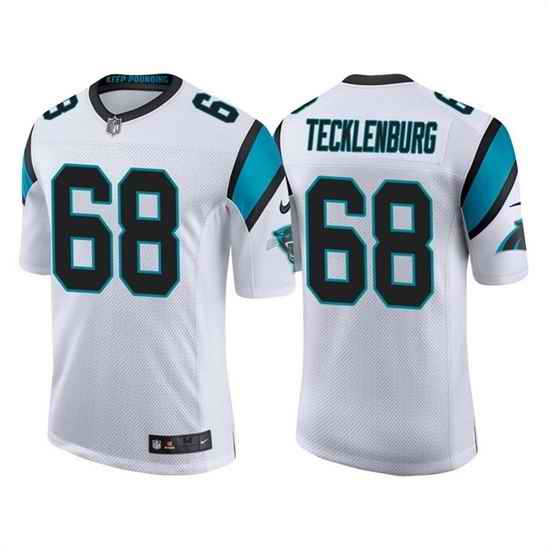 Men Carolina Panthers #68 Sam Tecklenburg 2022 White Stitched Game Jersey