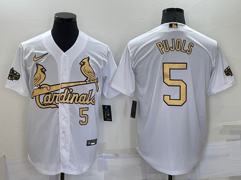 Cardinals #5 Albert Pujols White Nike 2022 MLB All Star Cool Base Jersey->2022 all star->MLB Jersey