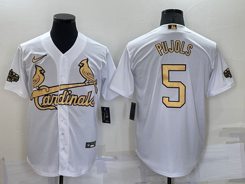 Cardinals #5 Albert Pujols White Nike 2022 MLB All Star Cool Base Jerseys->2022 all star->MLB Jersey