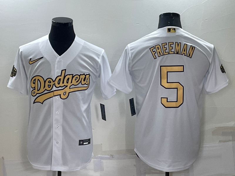 Dodgers #5 Freddie Freeman White Nike 2022 MLB All Star Cool Base Jerseys