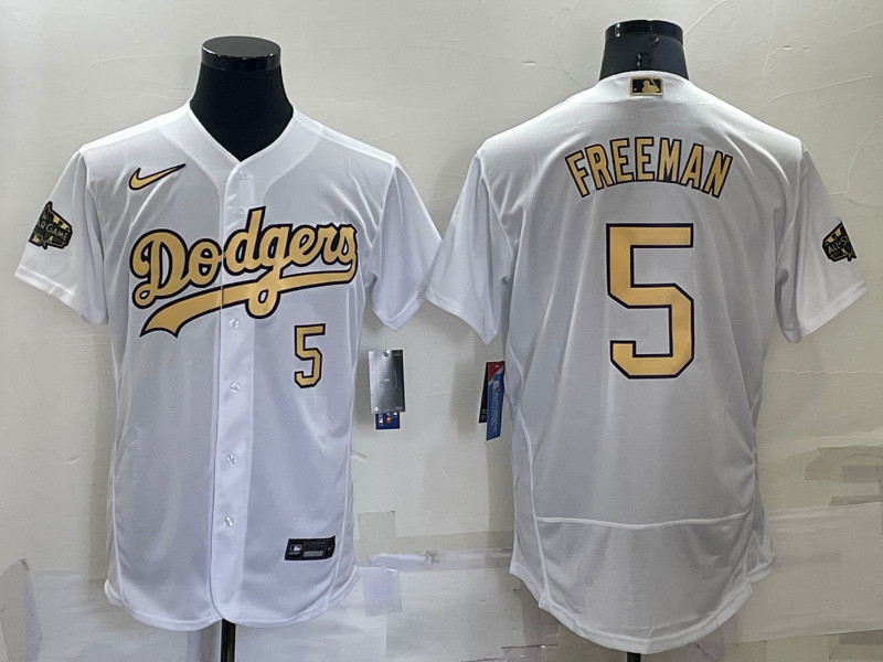 Dodgers #5 Freddie Freeman White Nike 2022 MLB All Star Flexbase Jerseys->2022 all star->MLB Jersey