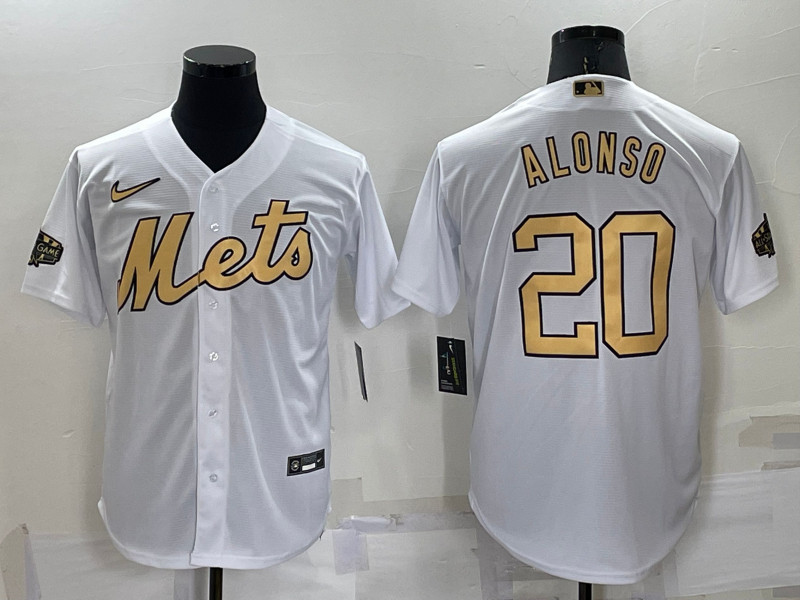 Mets #20 Pete Alonso White Nike 2022 MLB All Star Cool Base Jersey