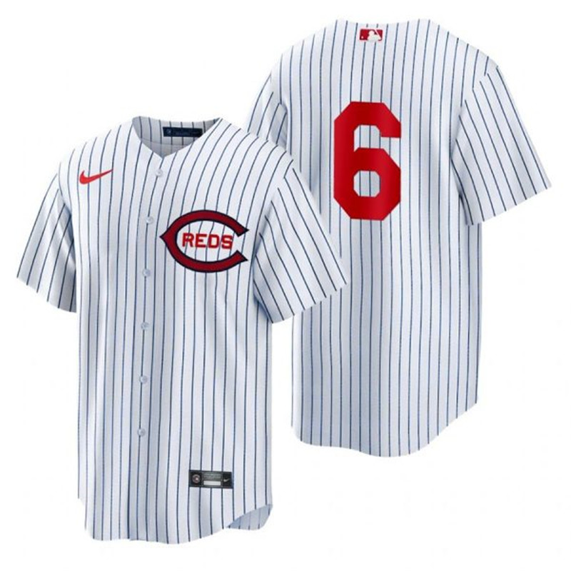 Reds #6 Jonathan India White Nike 2022 Field of Dreams Cool Base Jersey