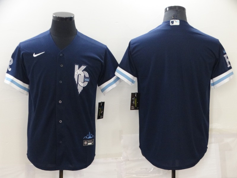 Royals Blank Navy Nike 2022 City Connect Cool Base Jersey->kansas city royals->MLB Jersey