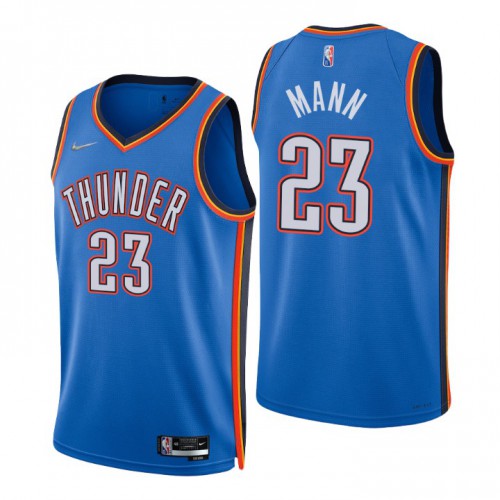 Nike Oklahoma City Thunder #23 Tre Mann Blue Men’s 2021-22 NBA 75th Anniversary Diamond Swingman Jersey – Icon Edition Men’s