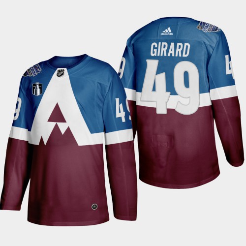 Adidas Colorado Avalanche #49 Samuel Girard Men’s 2022 Stanley Cup Final Patch Stadium Series Burgundy Stitched NHL Jersey Men’s->colorado avalanche->NHL Jersey