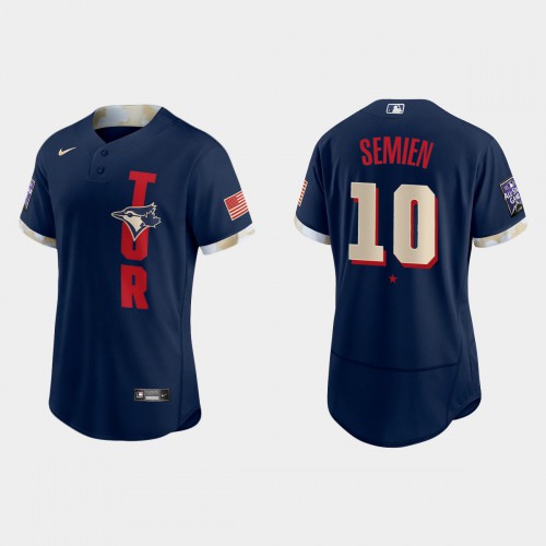 Toronto Toronto Blue Jays #10 Marcus Semien 2021 Mlb All Star Game Authentic Navy Jersey Men’s->toronto blue jays->MLB Jersey