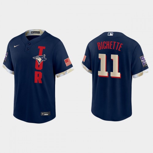 Toronto Toronto Blue Jays #11 Bo Bichette 2021 Mlb All Star Game Fan’s Version Navy Jersey Men’s->toronto blue jays->MLB Jersey