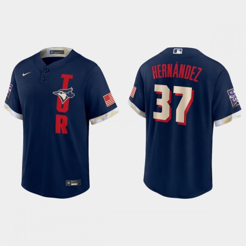 Toronto Toronto Blue Jays #37 Teoscar Hernandez 2021 Mlb All Star Game Fan’s Version Navy Jersey Men’s->toronto blue jays->MLB Jersey