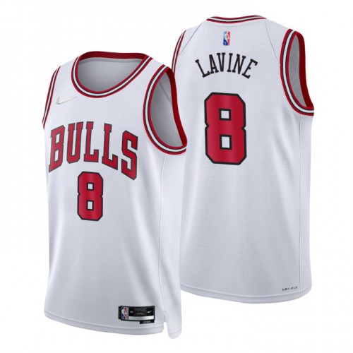 Nike Chicago Bulls #8 Zach Lavine White Men’s 2021-22 NBA 75th Anniversary Diamond Swingman Jersey –  Association Edition Men’s