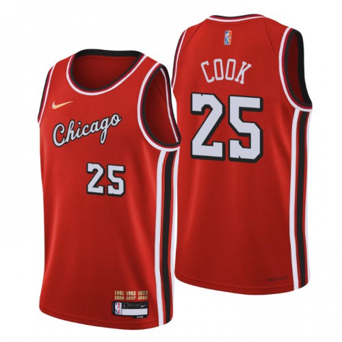 Chicago Chicago Bulls #25 Tyler Cook Men’s Nike Red 2021/22 Swingman NBA Jersey – City Edition Men’s