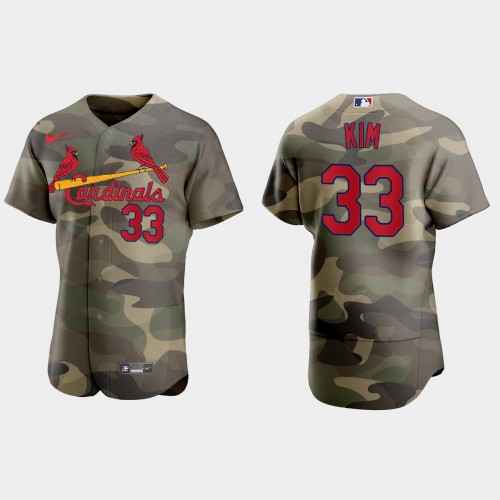 St.Louis St.Louis Cardinals #33 Kwang Hyun Kim Men’s Nike 2021 Armed Forces Day Authentic MLB Jersey -Camo Men’s->st.louis cardinals->MLB Jersey