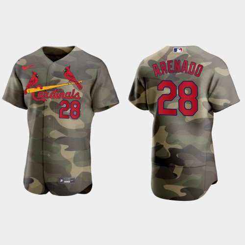 St.Louis St.Louis Cardinals #28 Nolan Arenado Men’s Nike 2021 Armed Forces Day Authentic MLB Jersey -Camo Men’s->st.louis cardinals->MLB Jersey