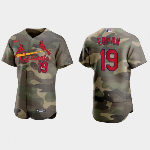 St.Louis St.Louis Cardinals #19 Tommy Edman Men’s Nike 2021 Armed Forces Day Authentic MLB Jersey -Camo Men’s