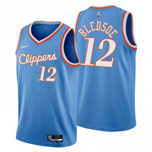 Los Angeles Los Angeles Clippers #12 Eric Bledsoe Men’s Nike Blue 2021/22 Swingman NBA Jersey – City Edition Men’s->los angeles clippers->NBA Jersey