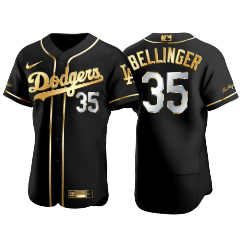 Los Angeles Los Angeles Dodgers #35 Cody Bellinger Men’s Nike Authentic 2021 Gold Program MLB Jersey Black Men’s