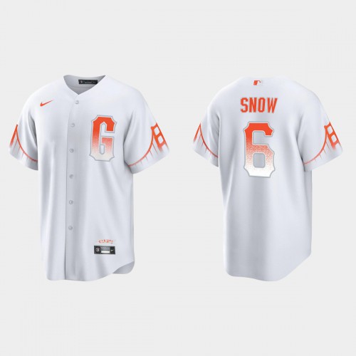 San Francisco San Francisco Giants #6 Jt Snow Men’s 2021 City Connect White Fan’s Version Jersey Men’s