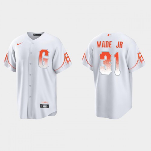 San Francisco San Francisco Giants #31 Lamonte Wade Jr. Men’s 2021 City Connect White Fan’s Version Jersey Men’s->san francisco giants->MLB Jersey