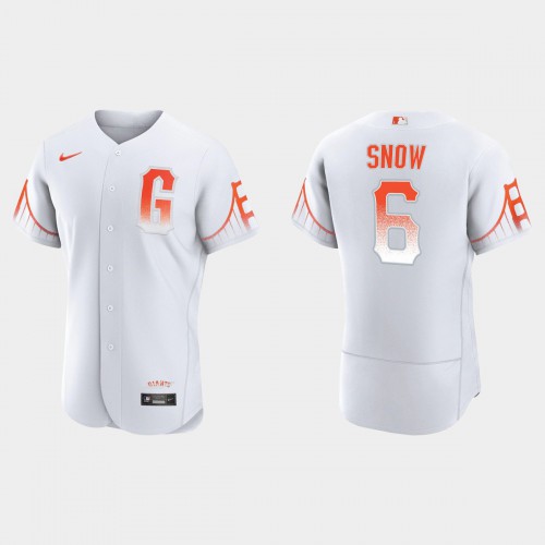 San Francisco San Francisco Giants #6 Jt Snow Men’s 2021 City Connect Authentic White Jersey Men’s