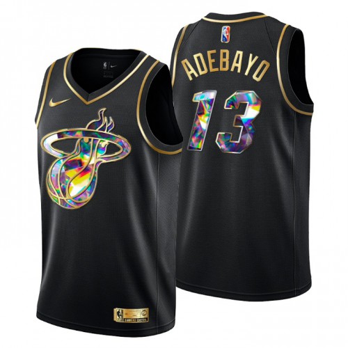 Miami Miami Heat #13 Bam Adebayo Men’s Golden Edition Diamond Logo 2021/22 Swingman Jersey – Black Men’s->women nba jersey->Women Jersey