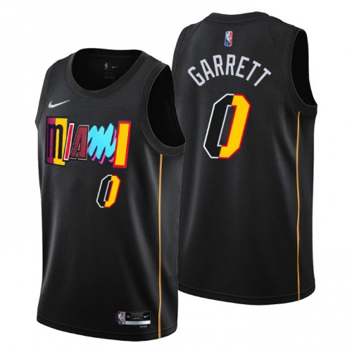 Miami Miami Heat #0 Marcus Garrett Men’s Nike Black 2021/22 Swingman NBA Jersey – City Edition Men’s