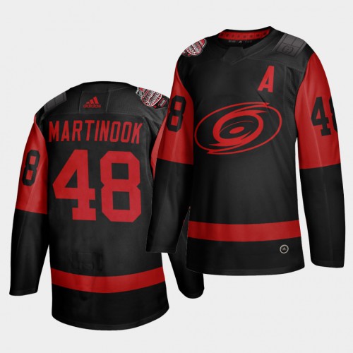 Carolina Carolina Hurricanes #48 Jordan Martinook Black Men’s 2021 Stadium Series Outdoor Game Jersey Men’s->carolina hurricanes->NHL Jersey