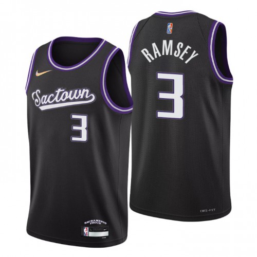 Sacramento Sacramento Kings #3 Jahmi’us Ramsey Men’s Nike Black 2021/22 Swingman NBA Jersey – City Edition Men’s