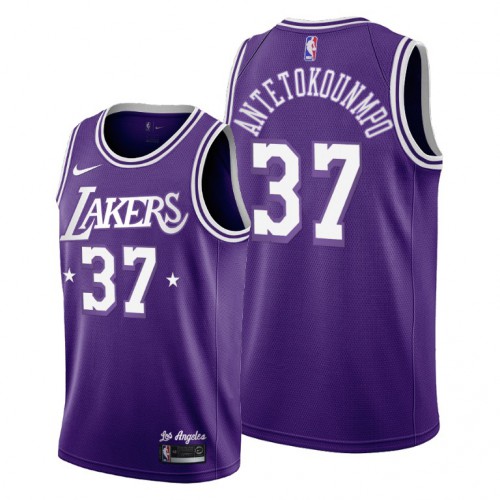 Los Angeles Los Angeles Lakers #37 Kostas Antetokounmpo Men’s 2021-22 City Edition Purple NBA Jersey Men’s