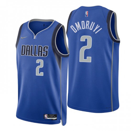 Nike Dallas Mavericks #2 Eugene Omoruyi Blue Men’s 2021-22 NBA 75th Anniversary Diamond Swingman Jersey – Icon Edition Men’s
