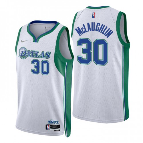 Dallas Dallas Mavericks #30 Jaquori Mclaughlin Men’s Nike White 2021/22 Swingman NBA Jersey – City Edition Men’s