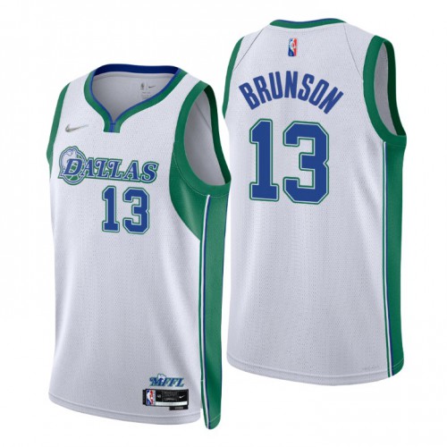 Dallas Dallas Mavericks #13 Jalen Brunson Men’s Nike White 2021/22 Swingman NBA Jersey – City Edition Men’s