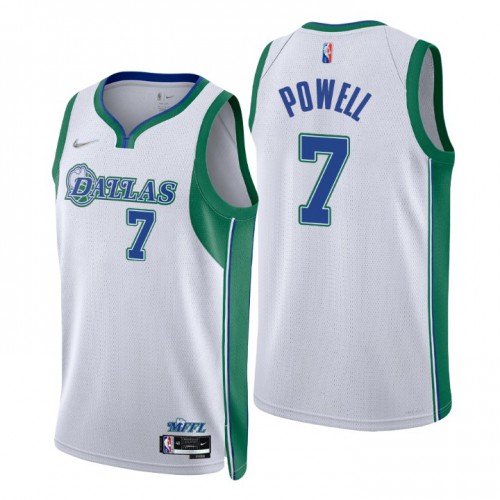 Dallas Dallas Mavericks #7 Dwight Powell Men’s Nike White 2021/22 Swingman NBA Jersey – City Edition Men’s->dallas mavericks->NBA Jersey