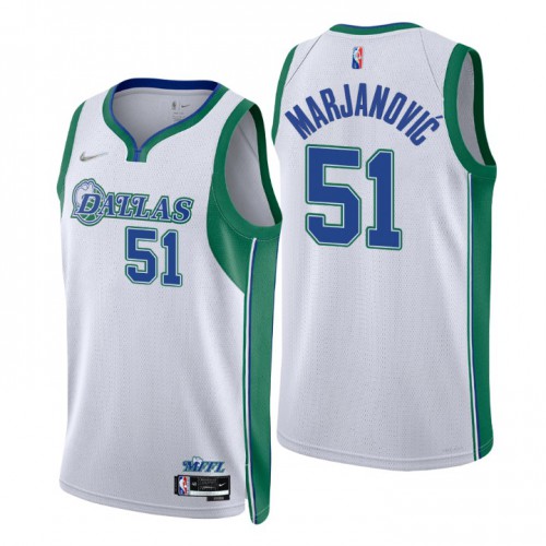 Dallas Dallas Mavericks #51 Boban Marjanovic Men’s Nike White 2021/22 Swingman NBA Jersey – City Edition Men’s->dallas mavericks->NBA Jersey