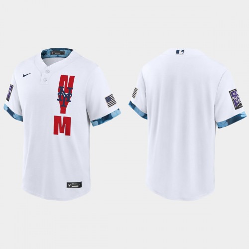 New York New York Mets 2021 Mlb All Star Game Fan’s Version White Jersey Men’s->new york mets->MLB Jersey