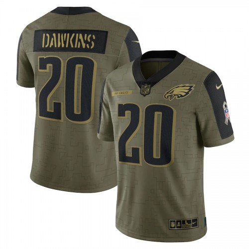 Philadelphia Philadelphia Eagles #20 Brian Dawkins Olive Nike 2021 Salute To Service Limited Player Jersey Men’s->philadelphia 76ers->NBA Jersey