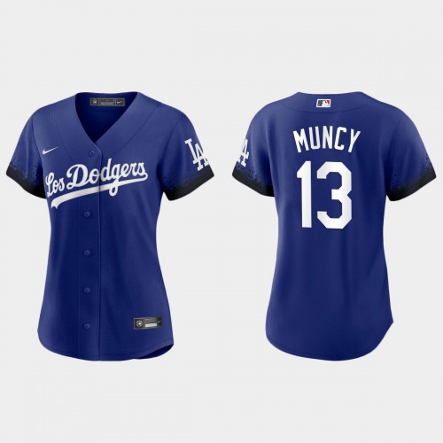Los Angeles Los Angeles Dodgers #13 Max Muncy Nike Women’s 2021 City Connect MLB Jersey Royal Womens