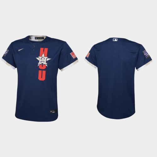 Houston Houston Astros Youth 2021 Mlb All Star Game Navy Jersey Youth
